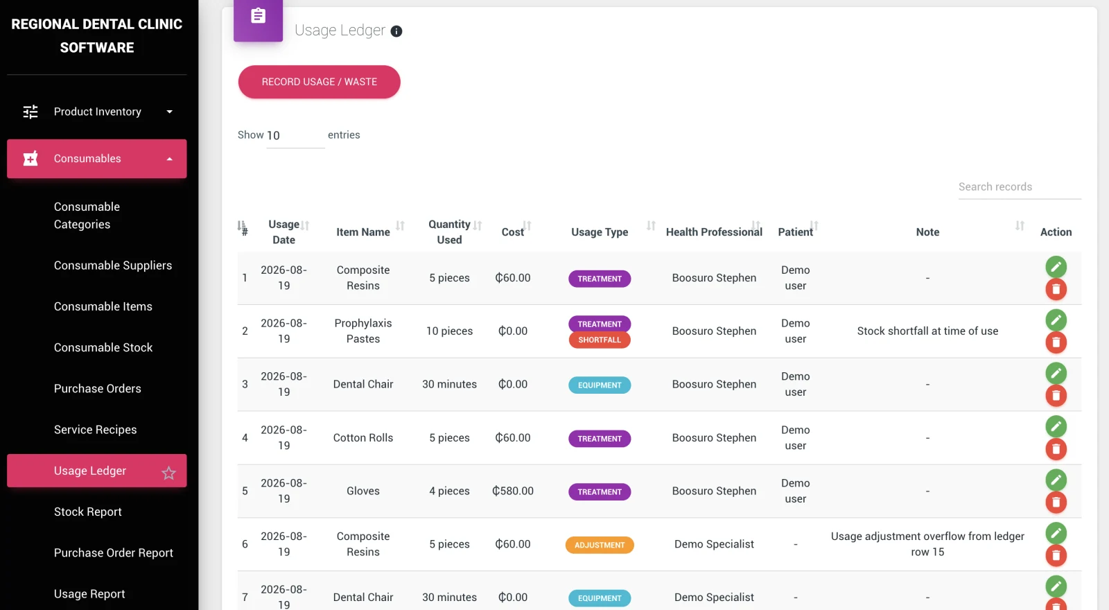 Automatic Usage Tracking — DentalKing dental software