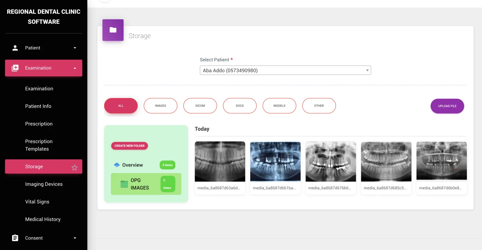 Patient Imaging & Media Storage — DentalKing dental software